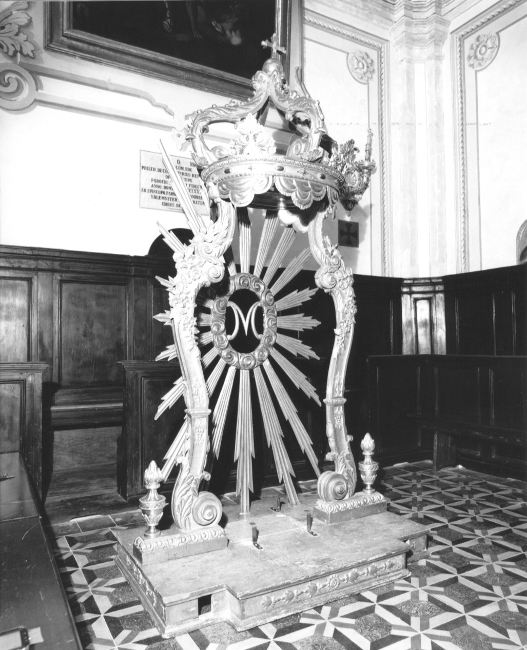 baldacchino processionale, opera isolata - ambito emiliano (fine sec. XIX)