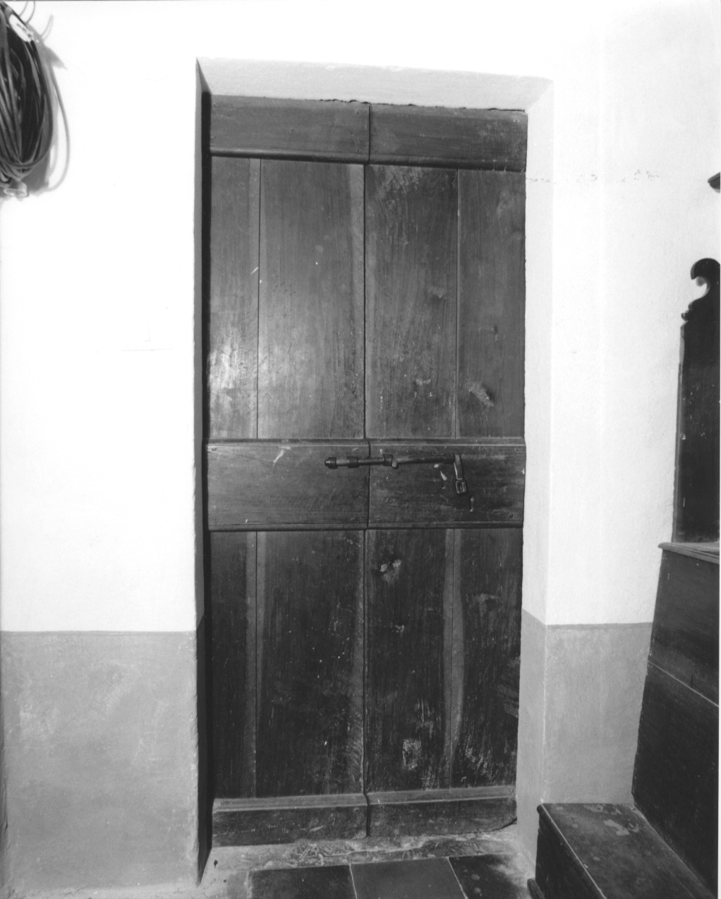 porta - a due battenti, opera isolata - ambito parmense (fine/inizio secc. XVIII/ XIX)