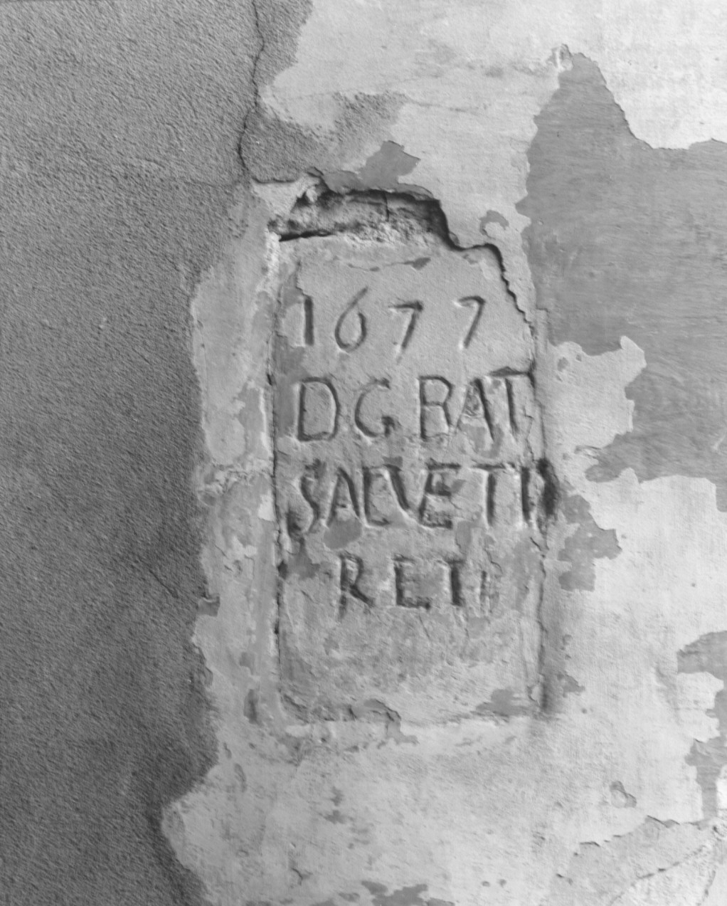 lapide documentaria, opera isolata - ambito parmense (sec. XVII)