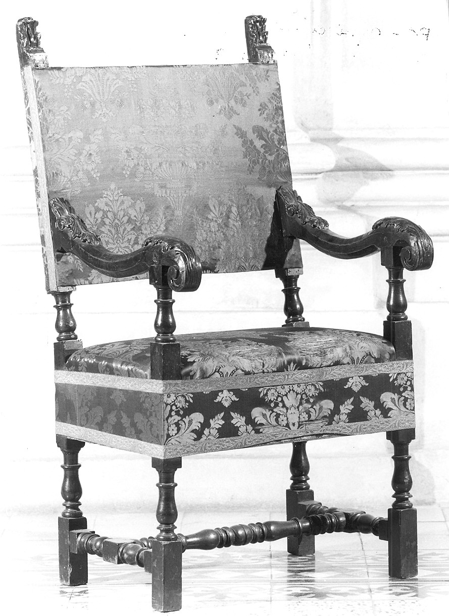 poltrona - ambito emiliano (seconda metà sec. XVII)