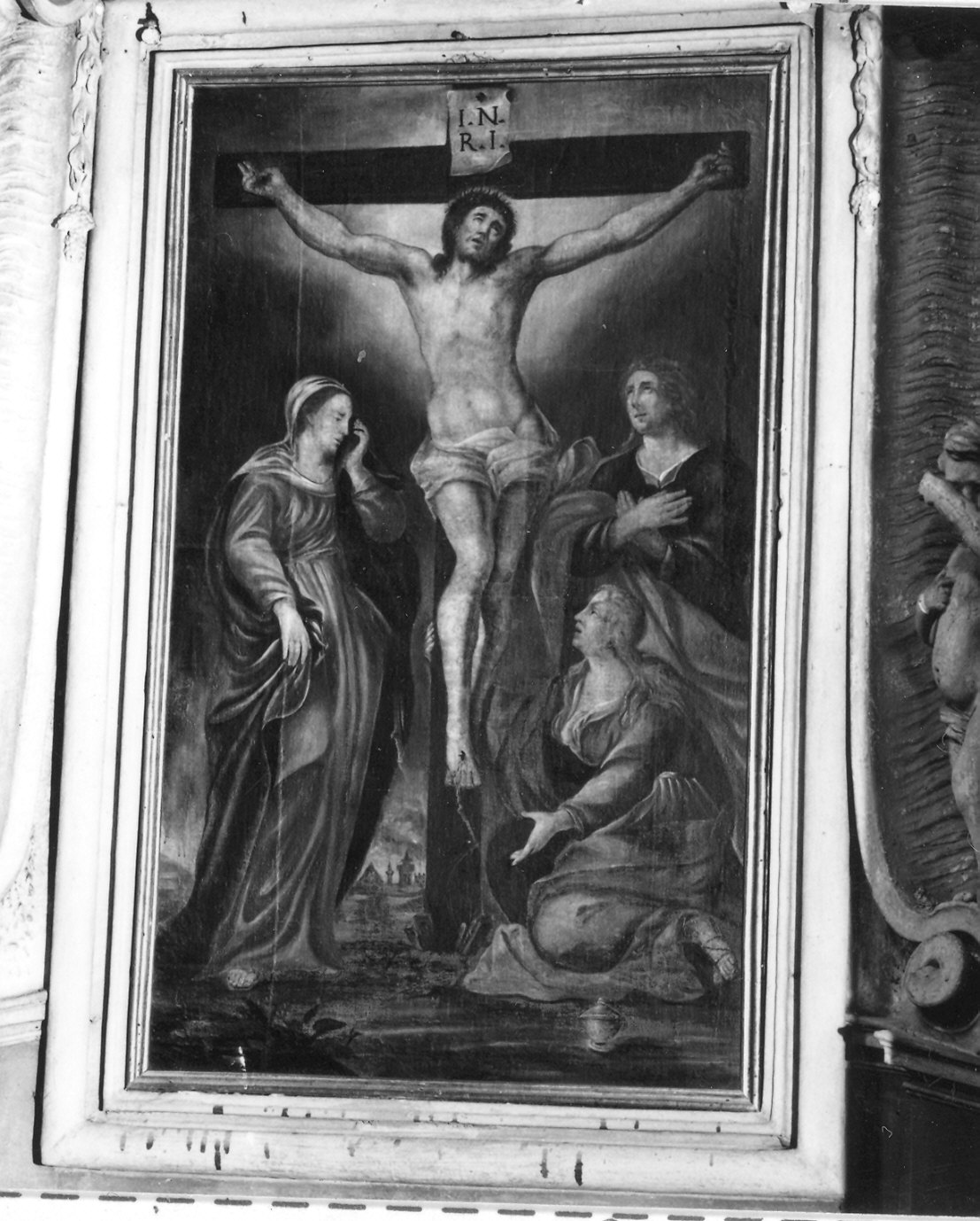 crocifissione di Cristo (dipinto) - ambito parmense (sec. XVIII)