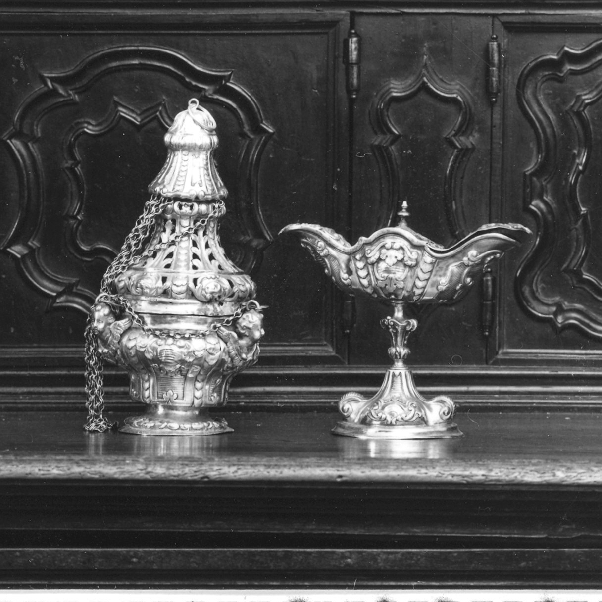 servizio per incensazione, insieme - ambito parmense (sec. XVIII)