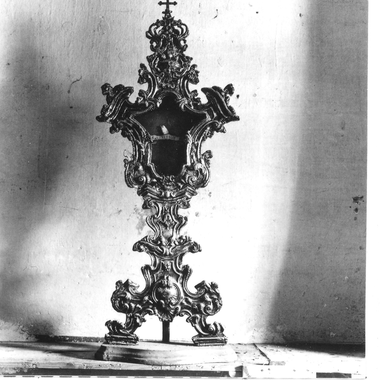 reliquiario, serie - ambito piacentino (metà sec. XVIII)