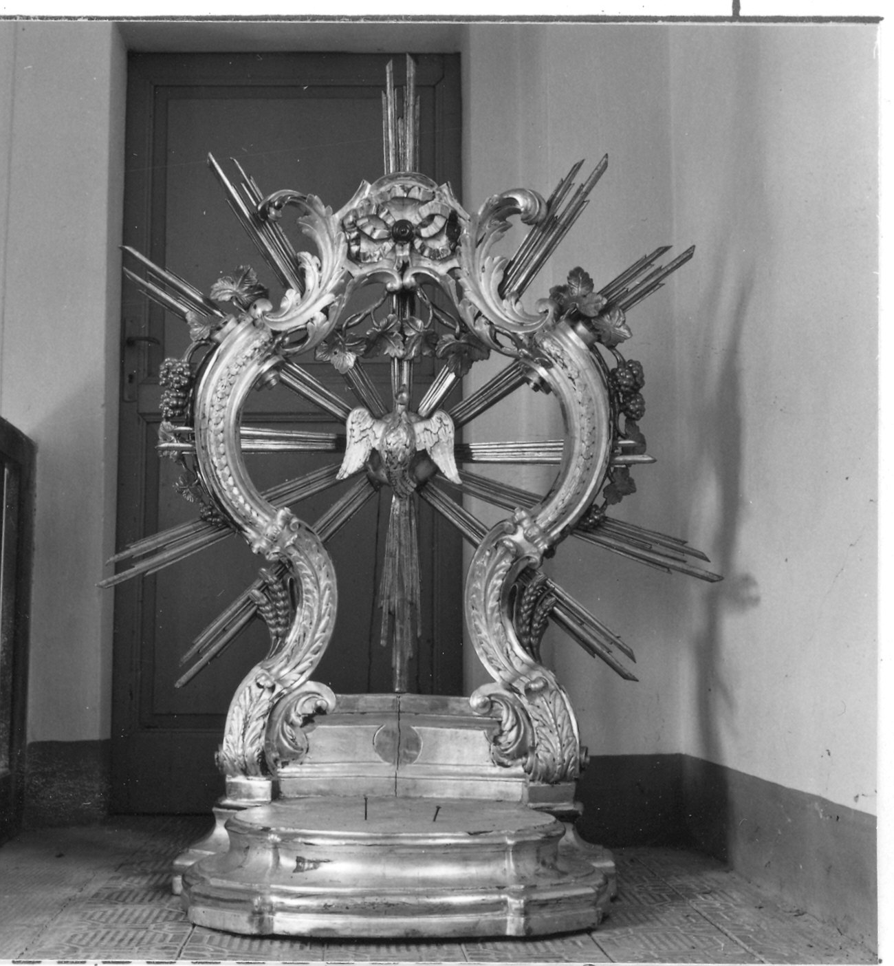 trono per esposizione eucaristica - ambito parmense (fine sec. XVIII)