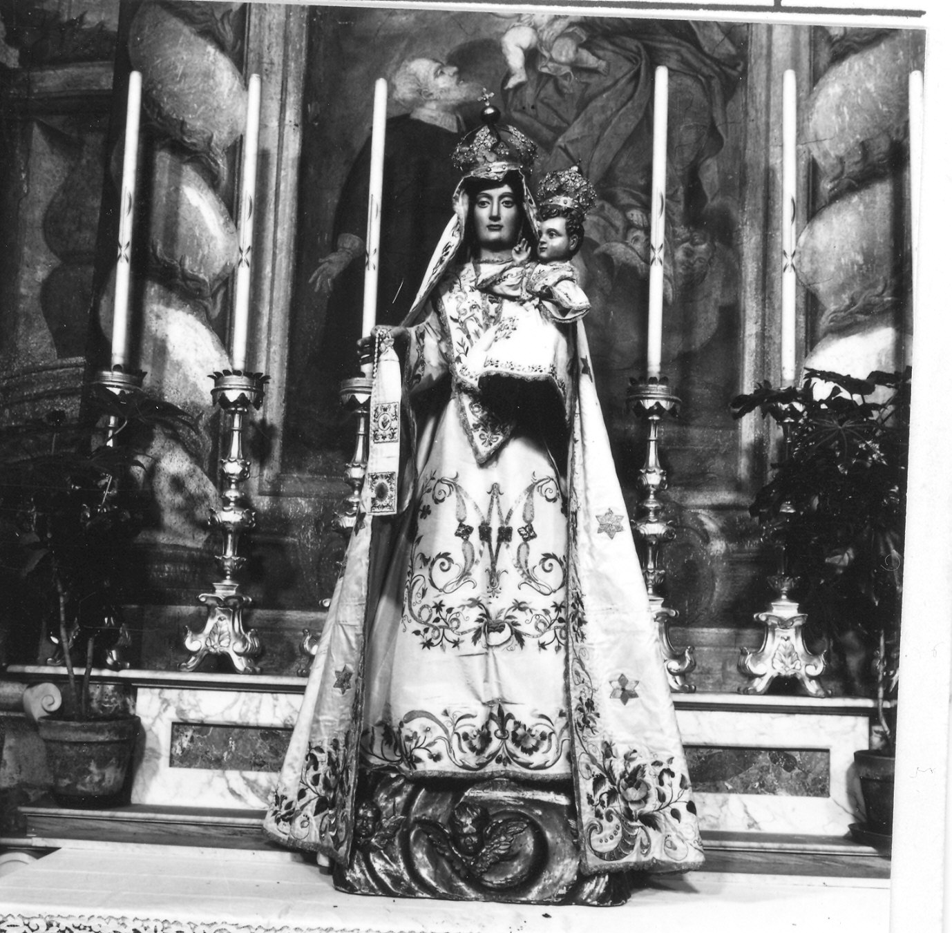 Madonna del Carmelo (statua) - ambito parmense (sec. XVII, sec. XIX)