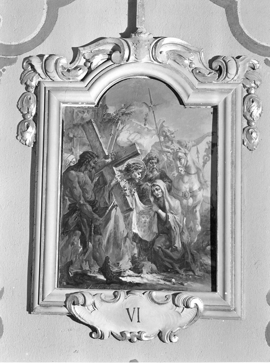 stazioni della via crucis (dipinto, ciclo) di Locatelli Aldo (sec. XX)