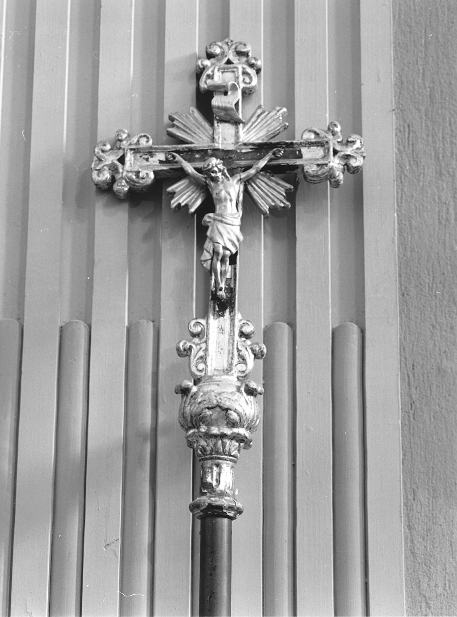 croce processionale - ambito piacentino (sec. XIX)