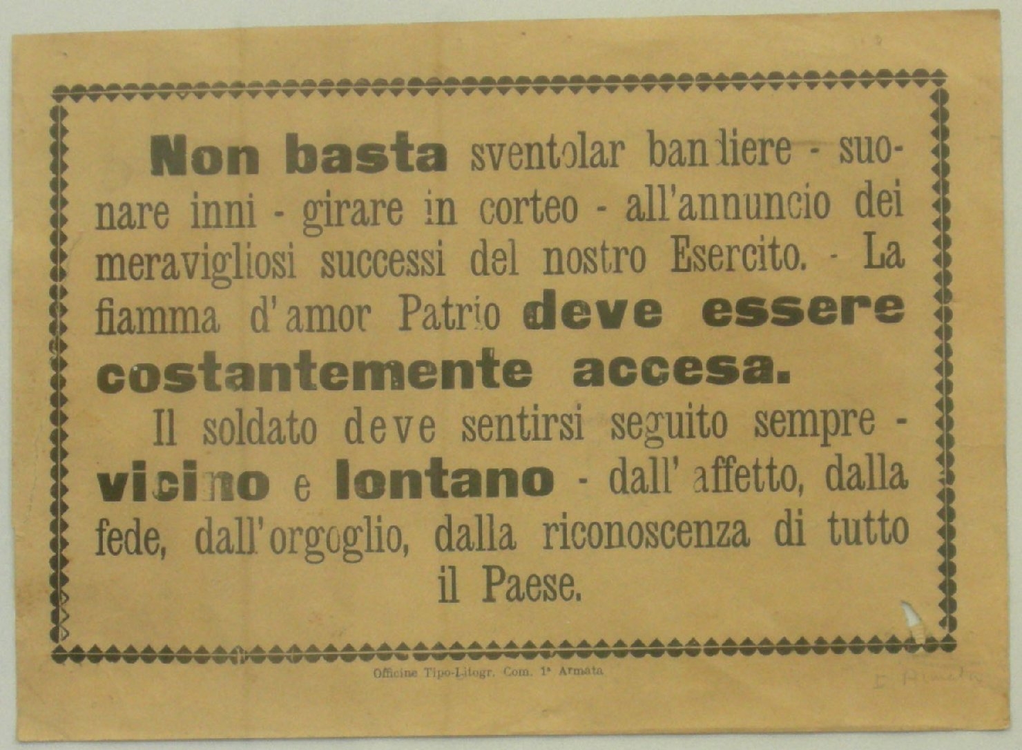 Comando I Armata (stampa) - ambito italiano (sec. XX)