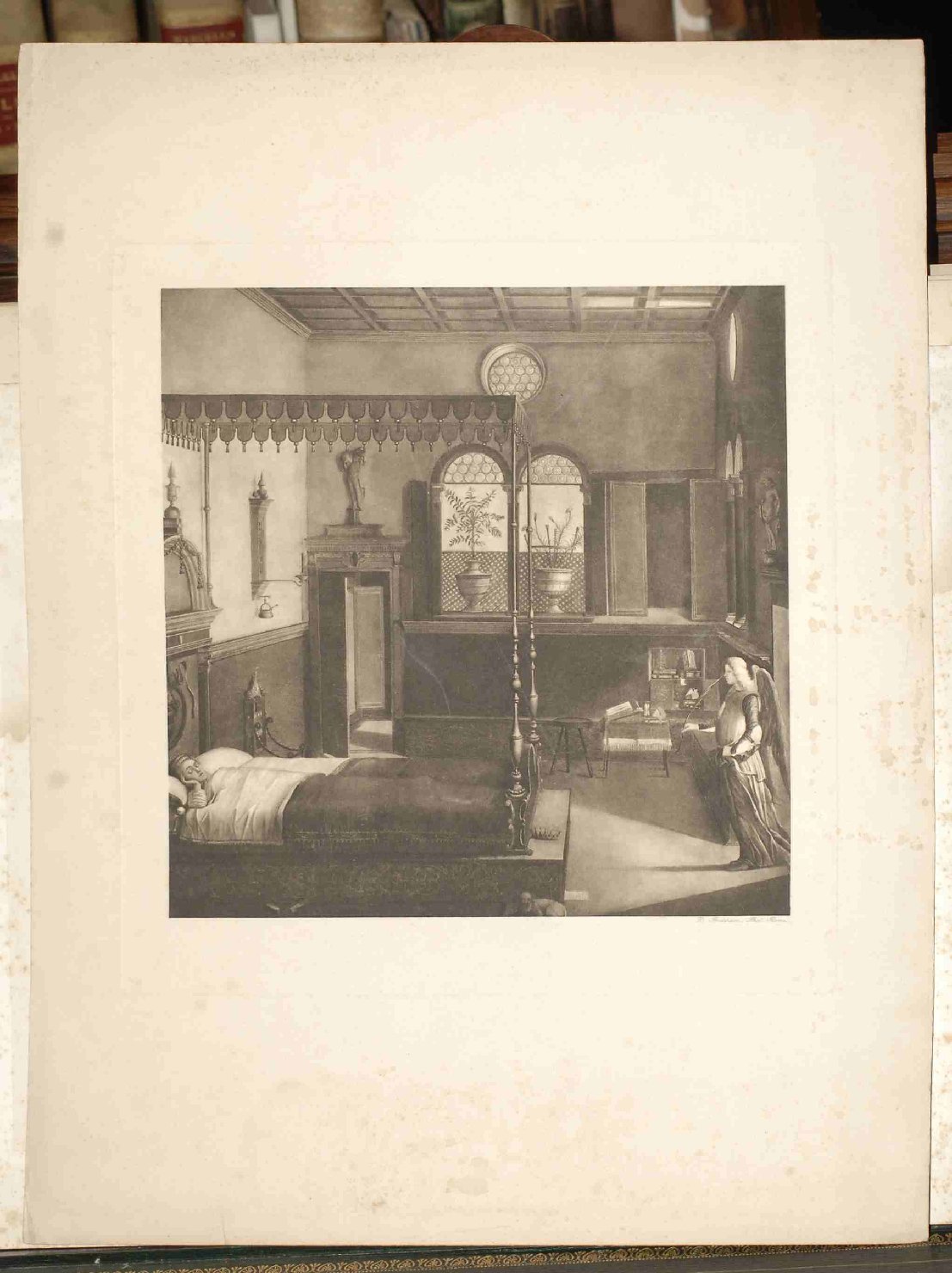 Il sogno di S. Orsola (stampa) - ambito italiano (?) (sec. XIX)