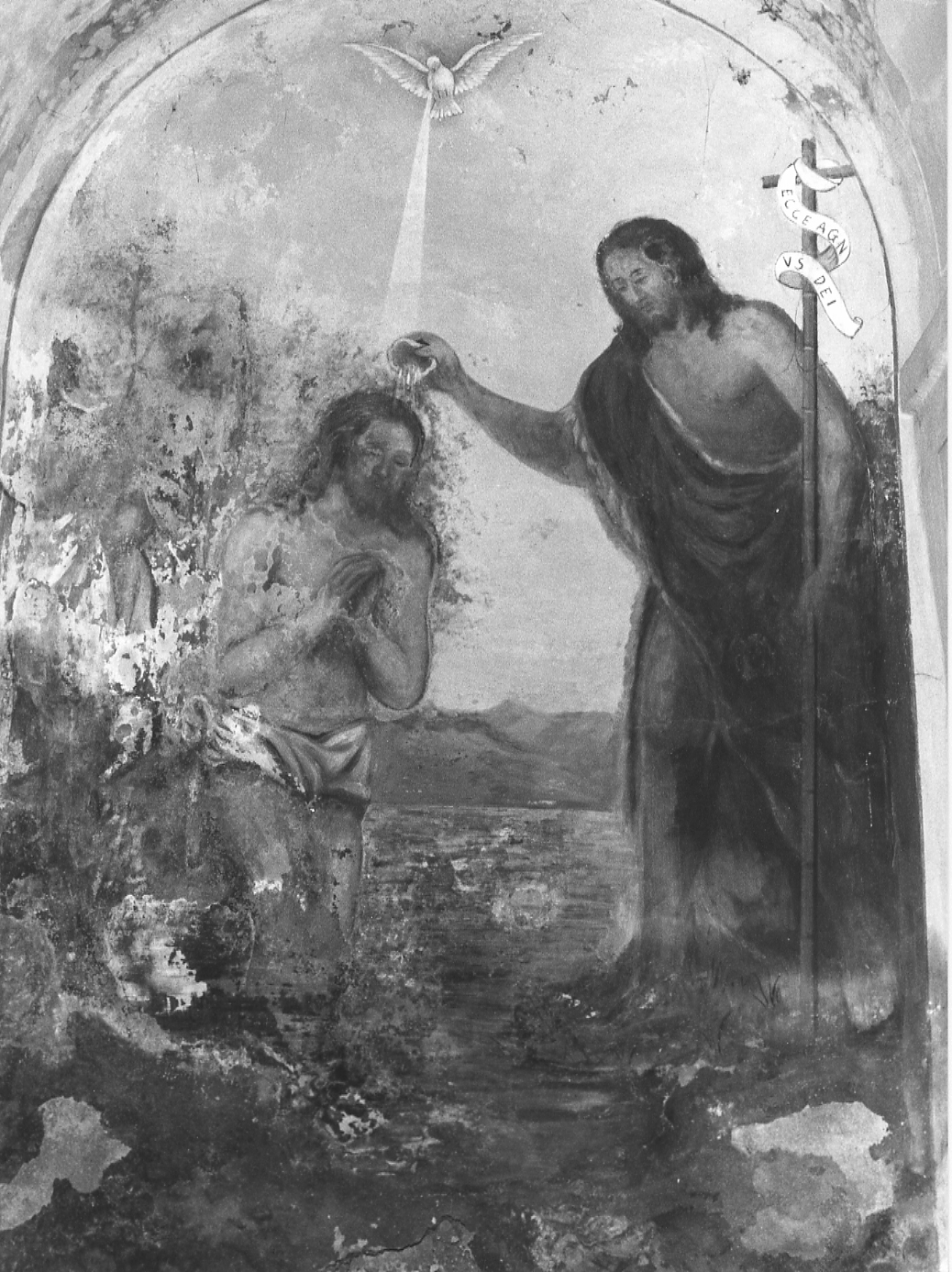battesimo di Cristo (dipinto) - ambito piacentino (prima metà sec. XX)