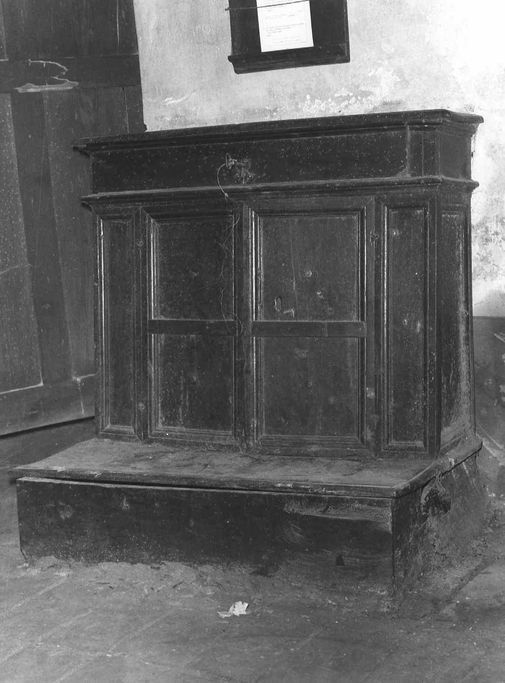 inginocchiatoio - a stipetto - ambito piacentino (fine/inizio secc. XVIII/ XIX)