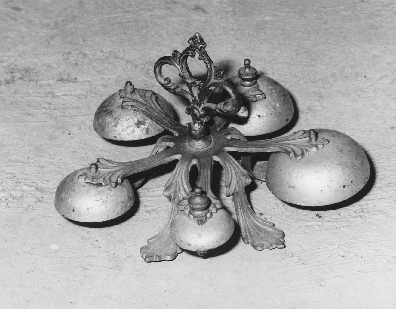 campanello d'altare multiplo - produzione italiana (prima metà sec. XX)