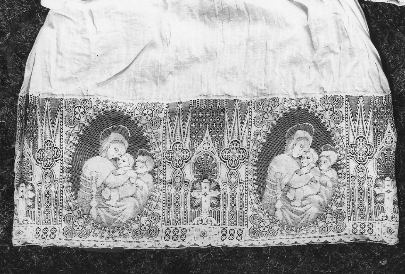 merletto di cotta - manifattura italiana (inizio sec. XX)