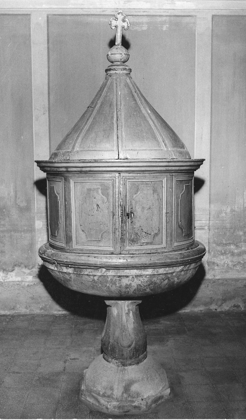 fonte battesimale - ambito piacentino (sec. XVIII)