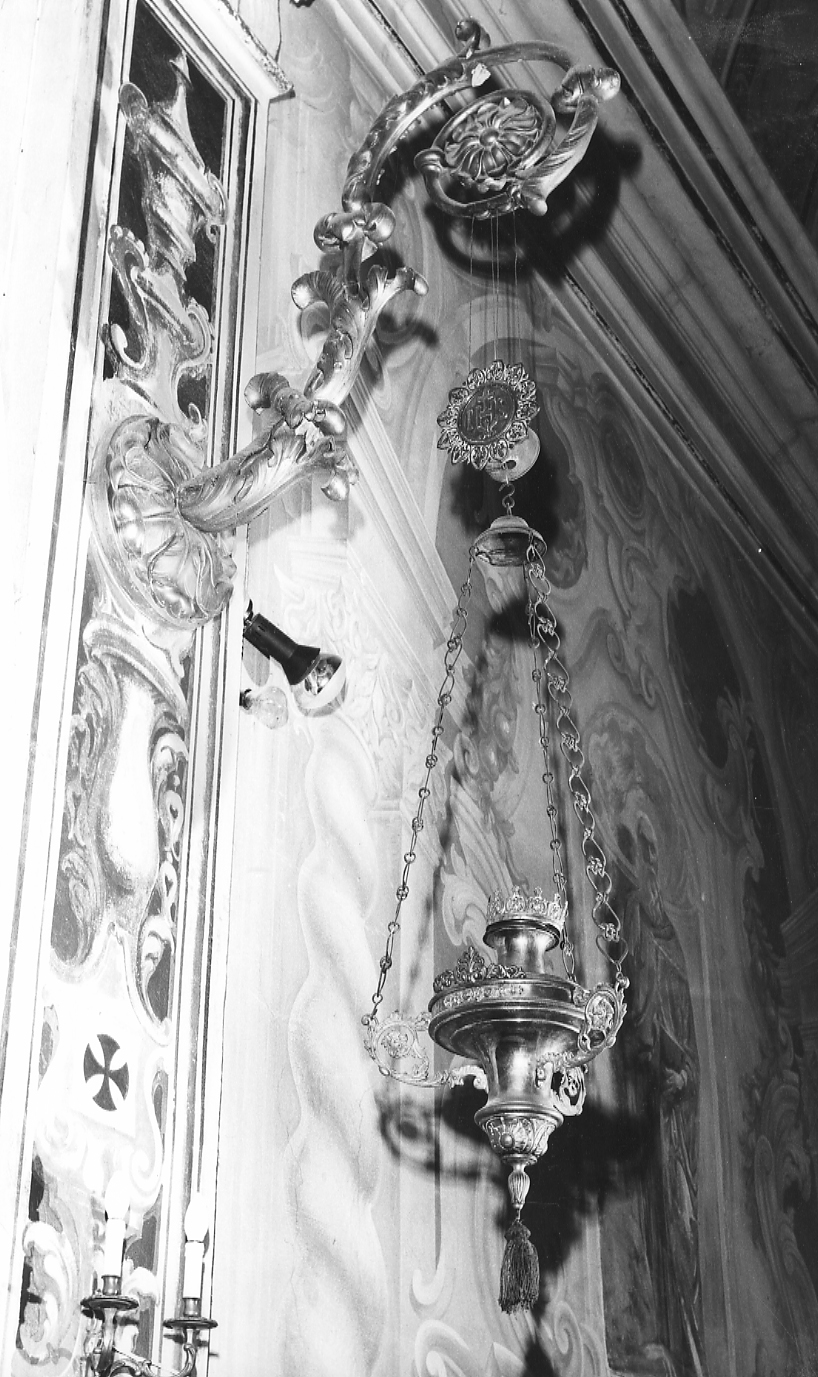 reggilampada a bracci, coppia - ambito piacentino (inizio sec. XIX)