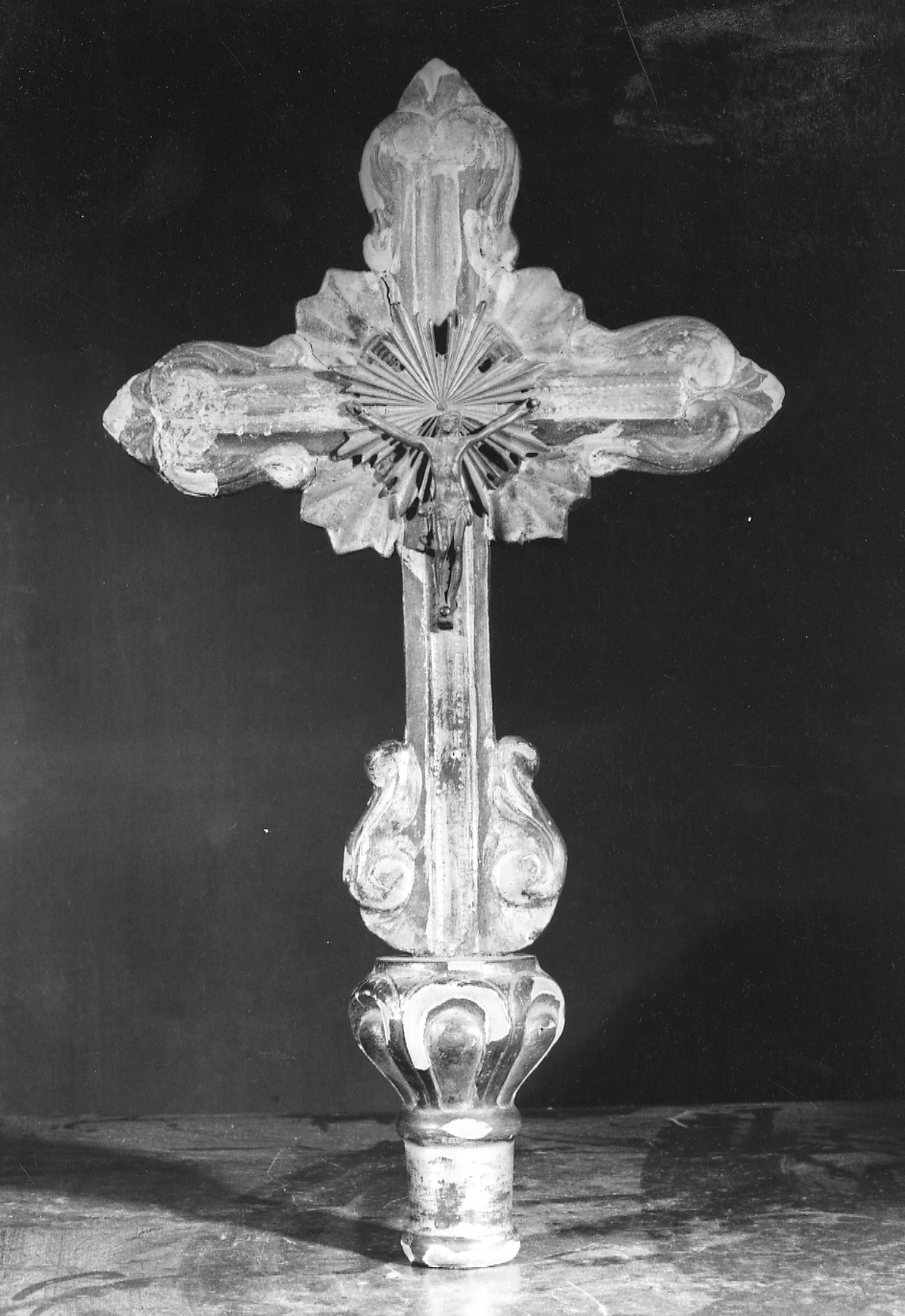 croce processionale - ambito piacentino (sec. XVIII)