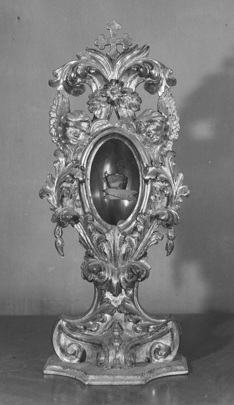 reliquiario, serie - ambito piacentino (seconda metà sec. XVIII)