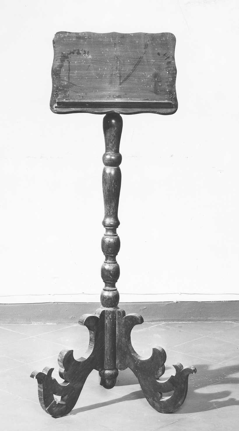 leggio - ambito piacentino (seconda metà sec. XVIII)