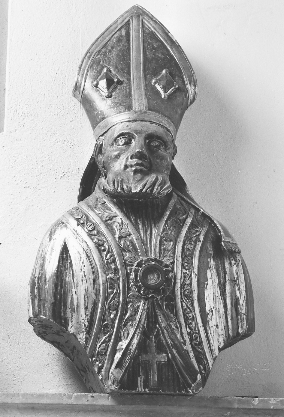 San Giovanni Crisostomo (reliquiario - a busto, serie) - ambito piacentino (seconda metà sec. XVIII)