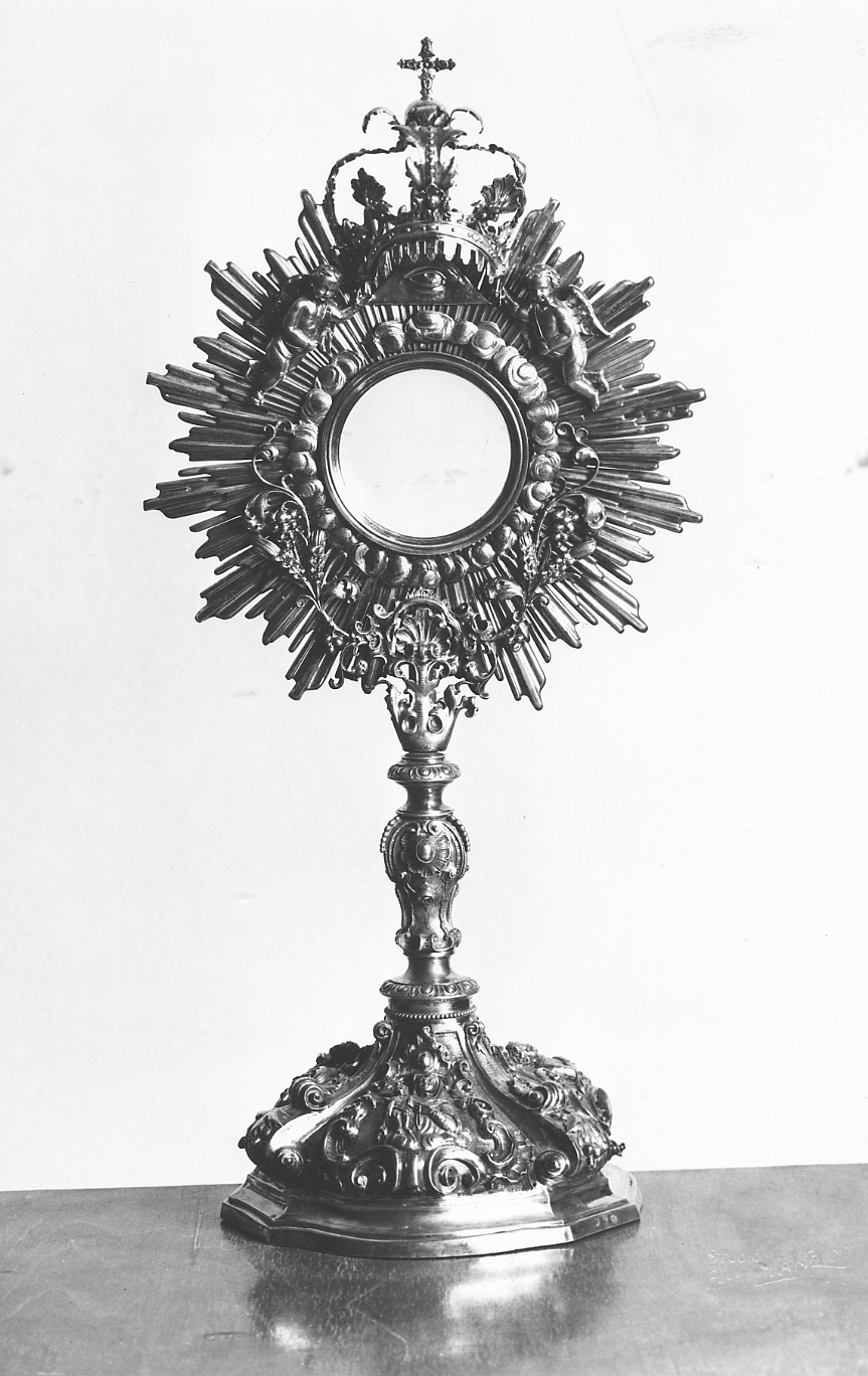 ostensorio - ambito piacentino (metà sec. XVIII)