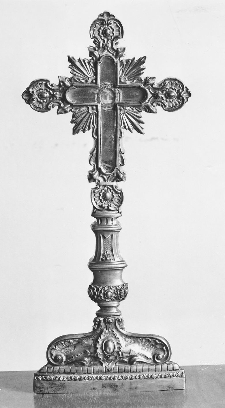 reliquiario - a ostensorio - ambito piacentino (sec. XIX)