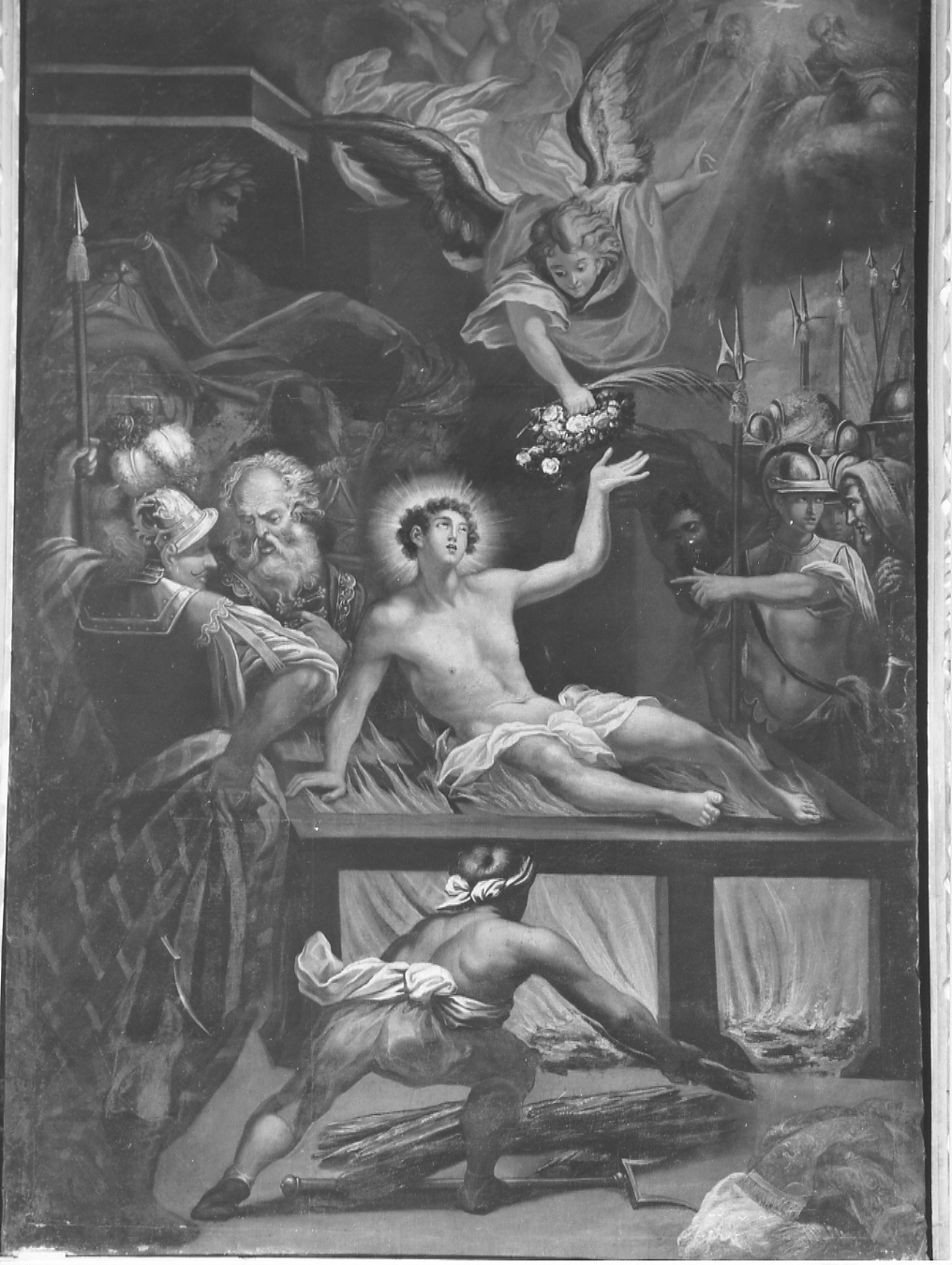 martirio di San Lorenzo (dipinto) - ambito lombardo (ultimo quarto sec. XVII)