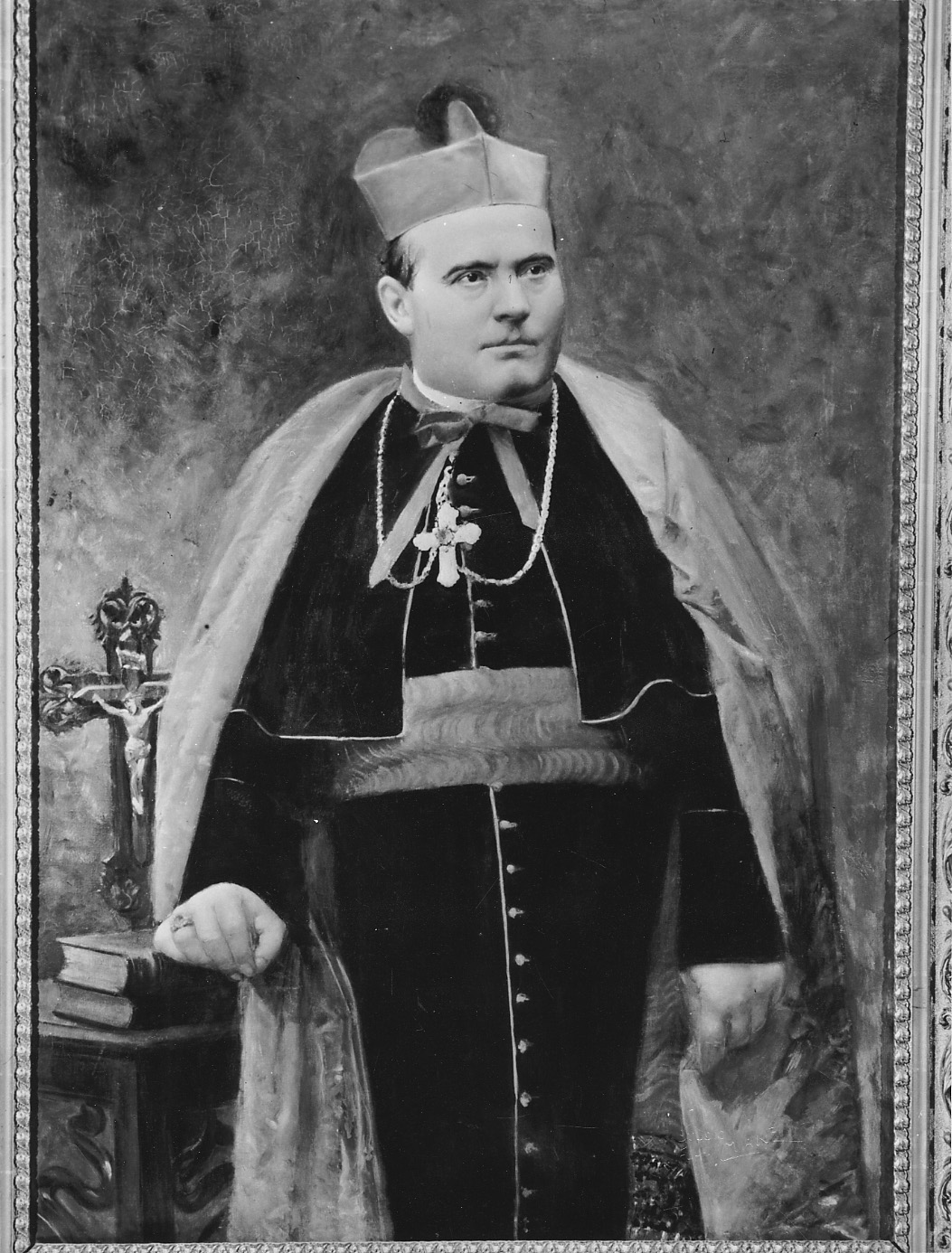 Vescovo Pasquale Castelli, ritratto di ecclesiastico (dipinto) - ambito piacentino (inizio sec. XX)