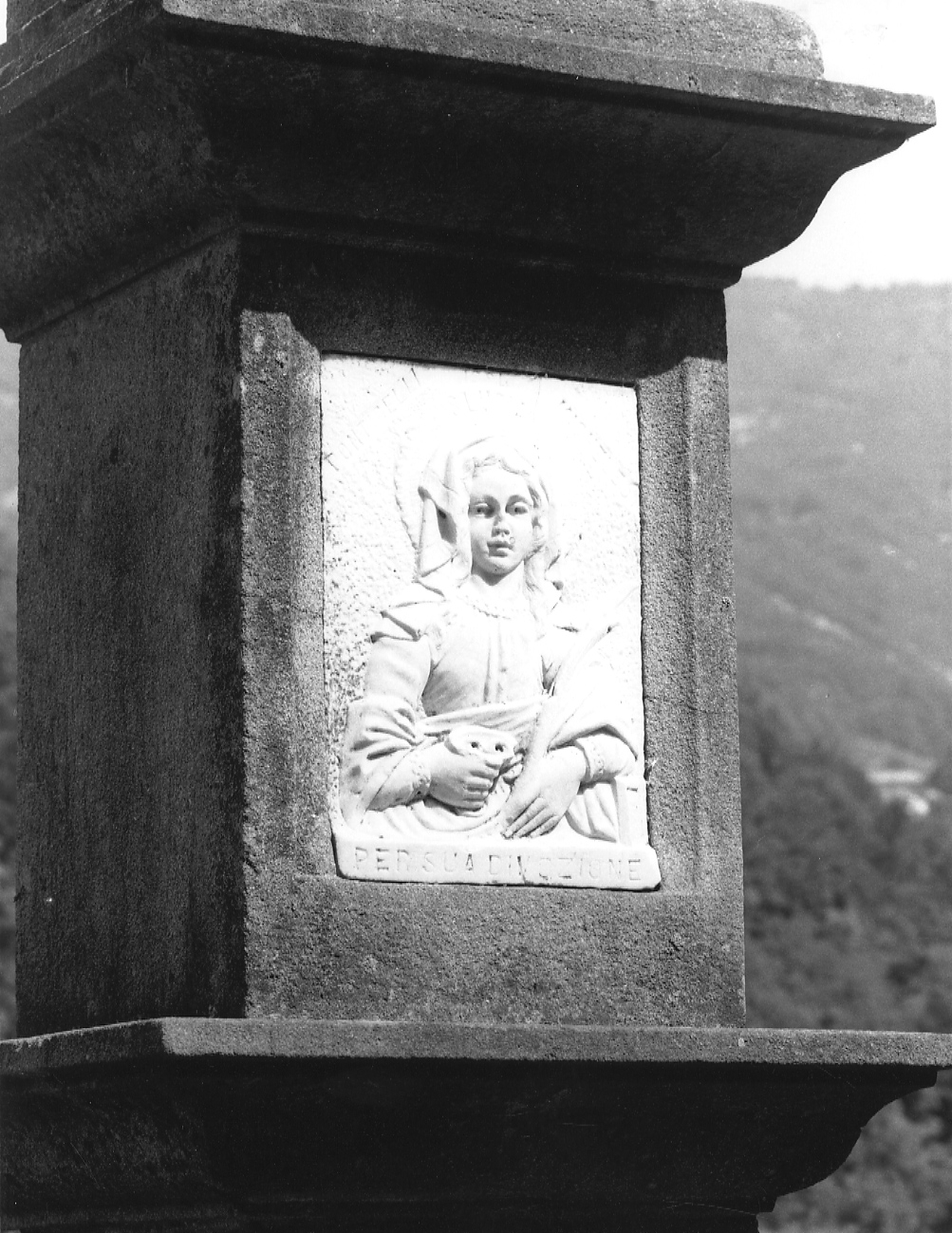 Santa Lucia, Santa Lucia (formella) - ambito parmense (sec. XIX)