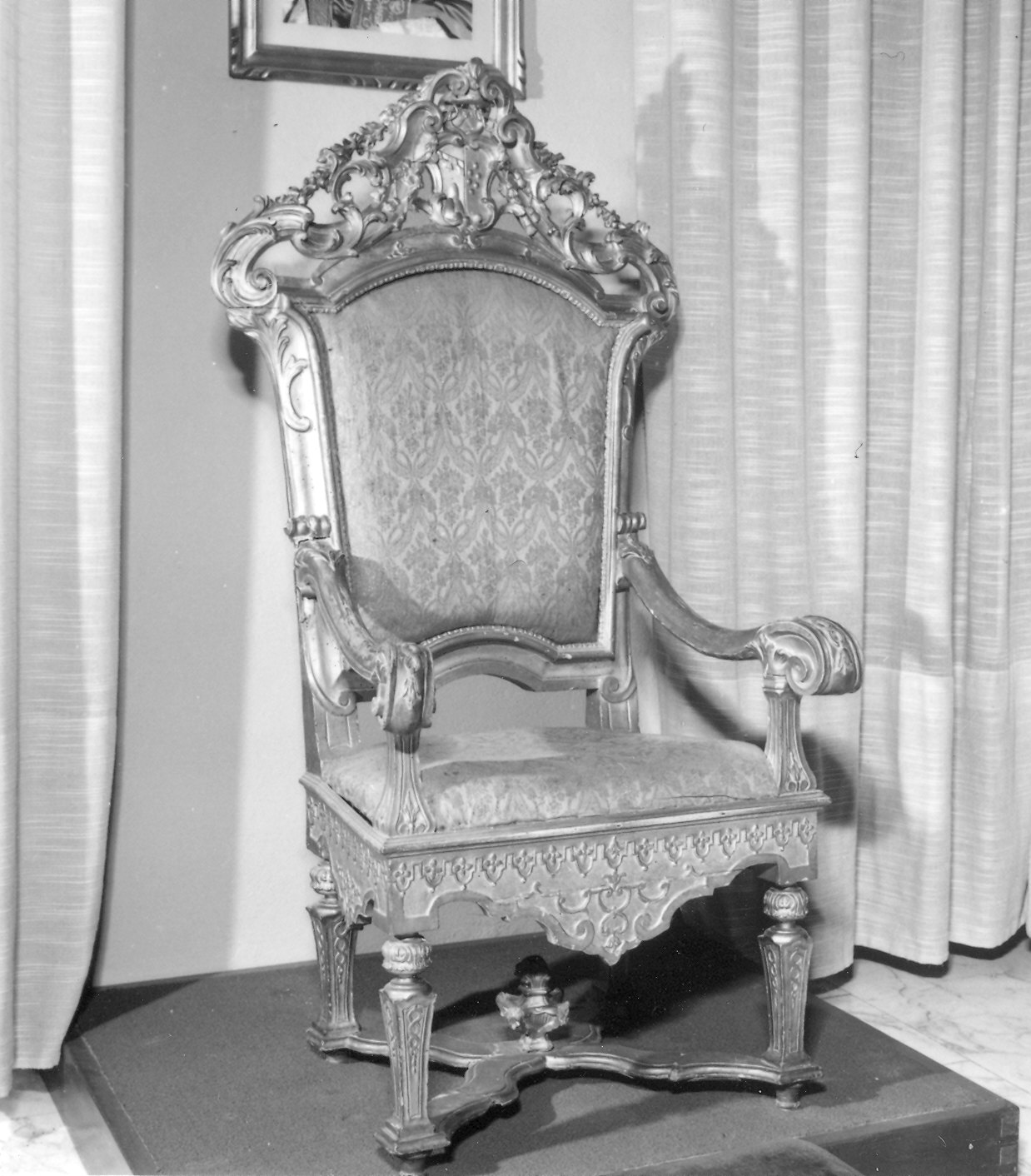 cattedra episcopale - ambito piacentino (sec. XIX)