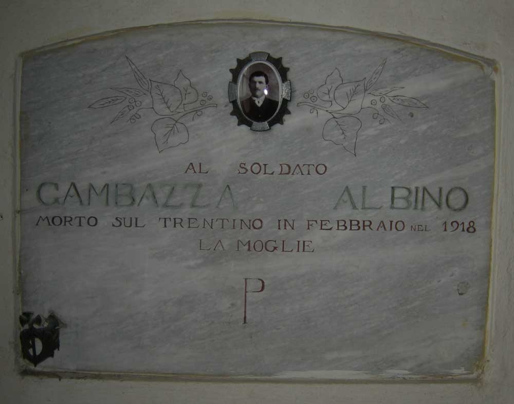 lapide tombale - ambito parmense (sec. XX)