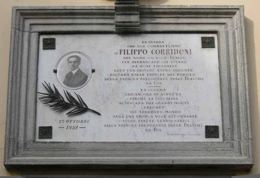 lapide commemorativa - ambito parmense (prima metà sec. XX)