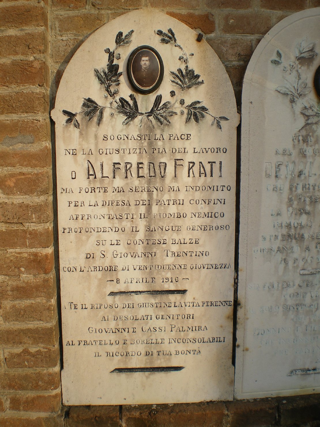 lapide commemorativa di Fontana Umberto (sec. XX)