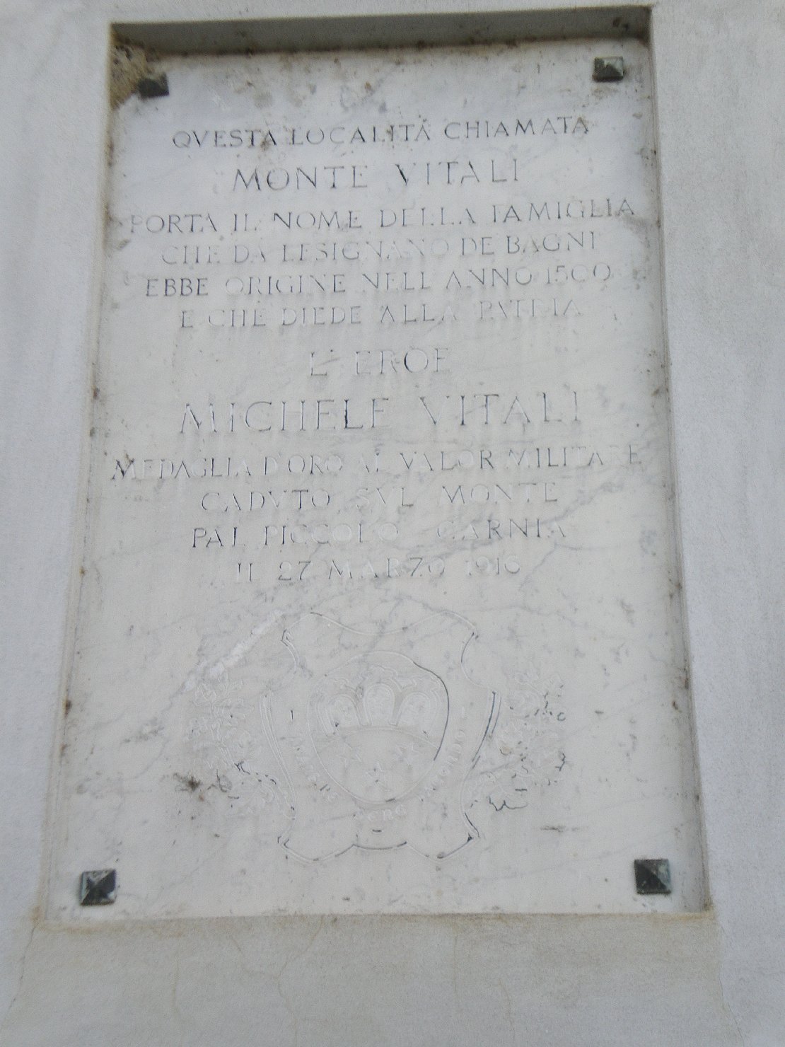 lapide commemorativa - ambito parmense (sec. XX)