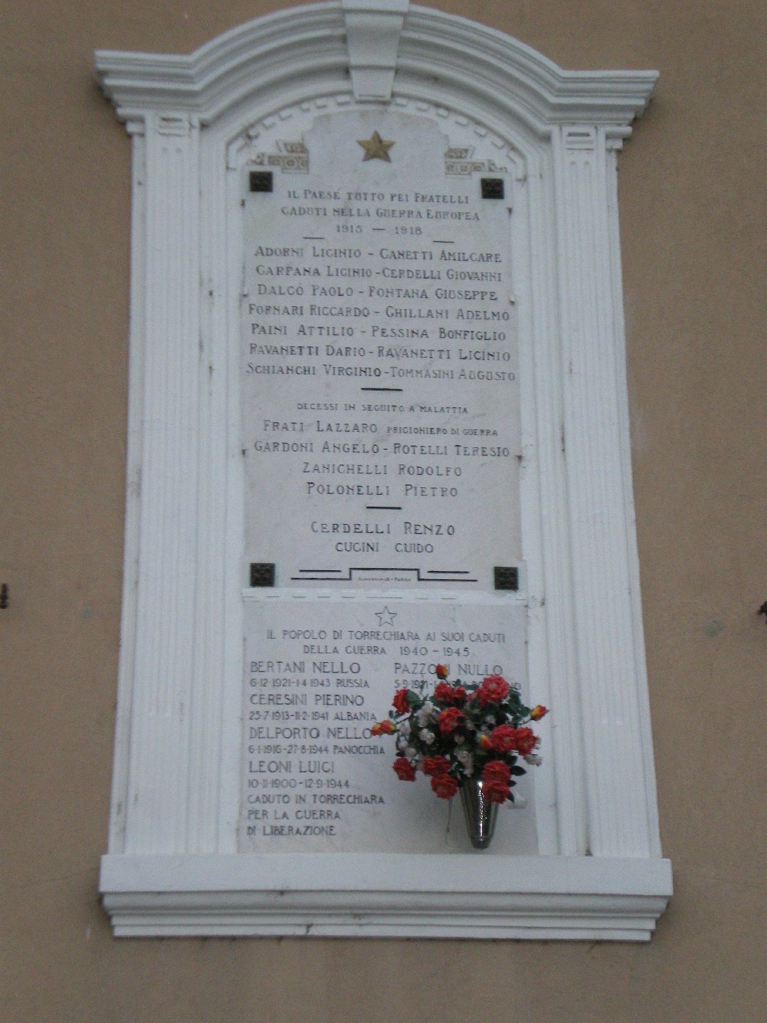 lapide commemorativa di Albertini E (sec. XX)