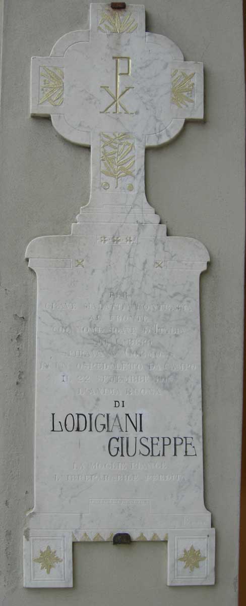 lapide commemorativa di Ditta Leoni (sec. XX)