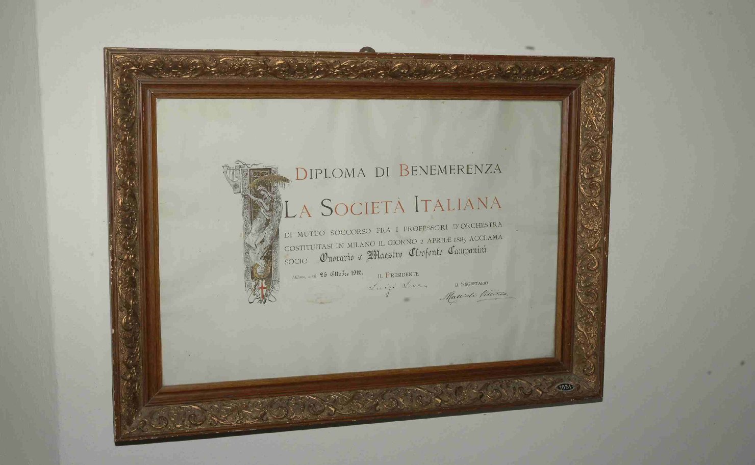 cornice - ambito italiano (sec. XX)