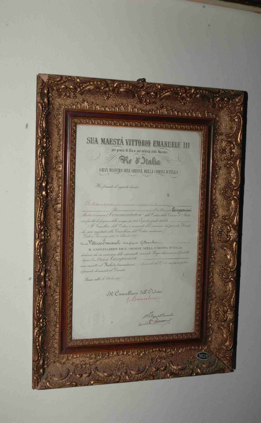 cornice - ambito italiano (sec. XX)