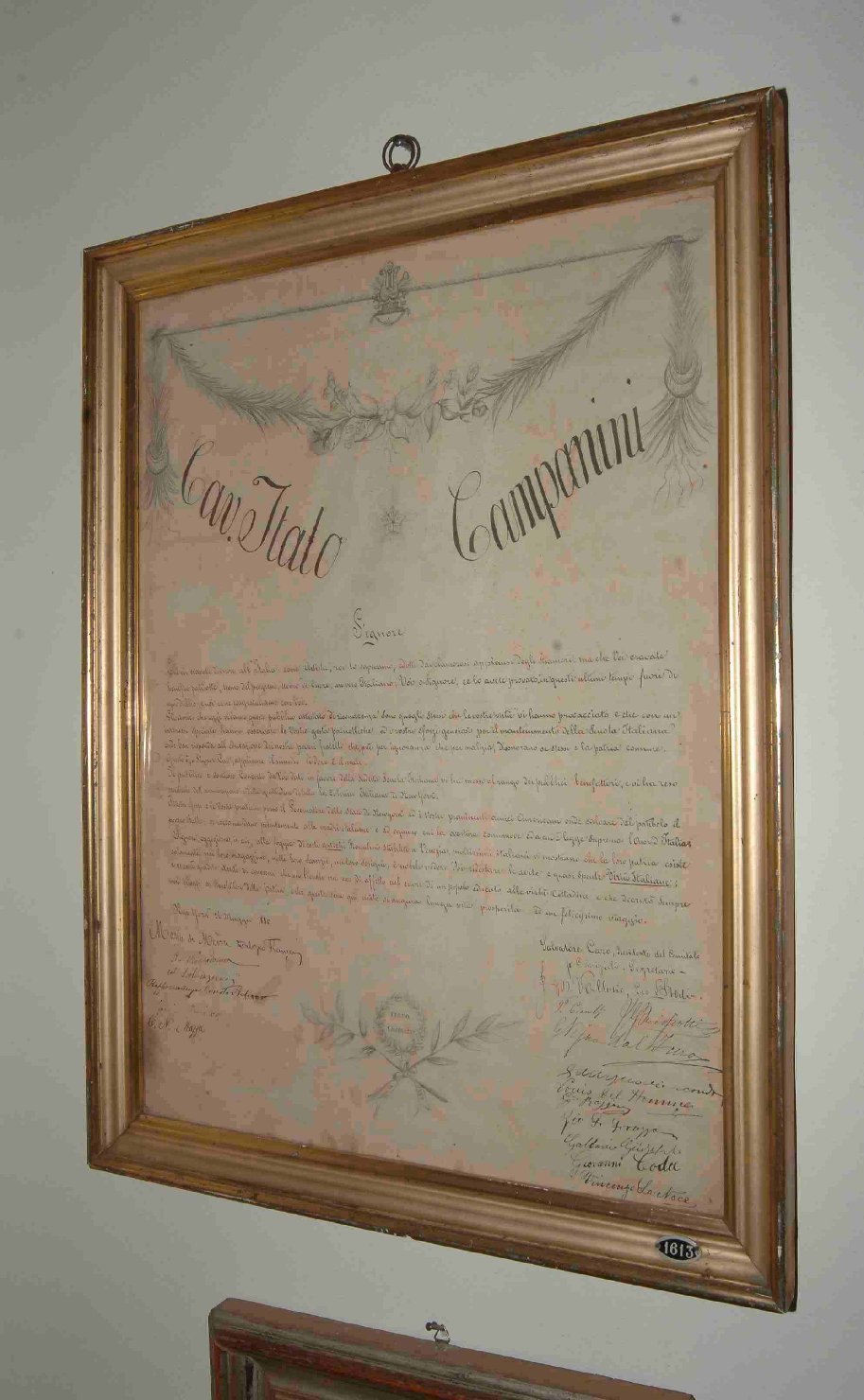 cornice - ambito italiano (sec. XIX)