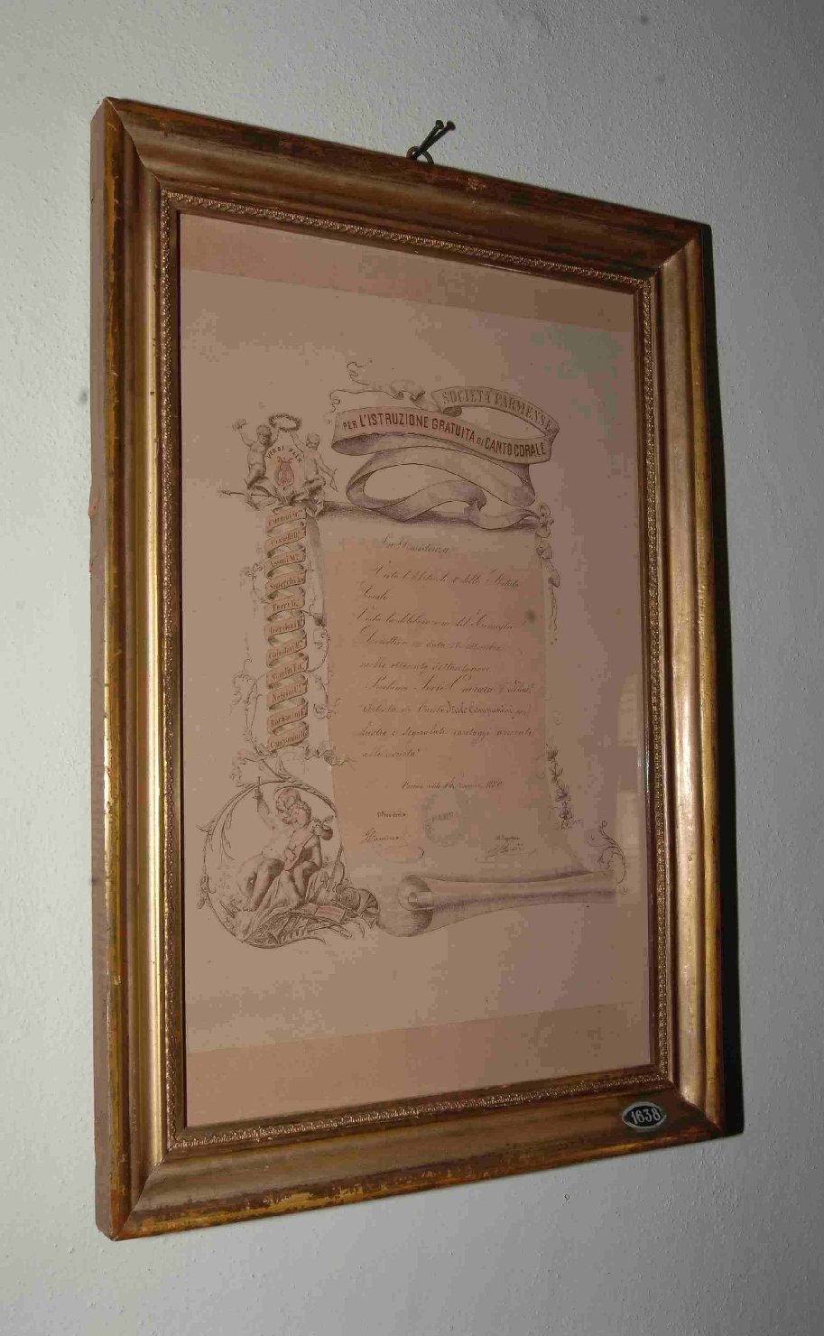 cornice - ambito italiano (sec. XIX)