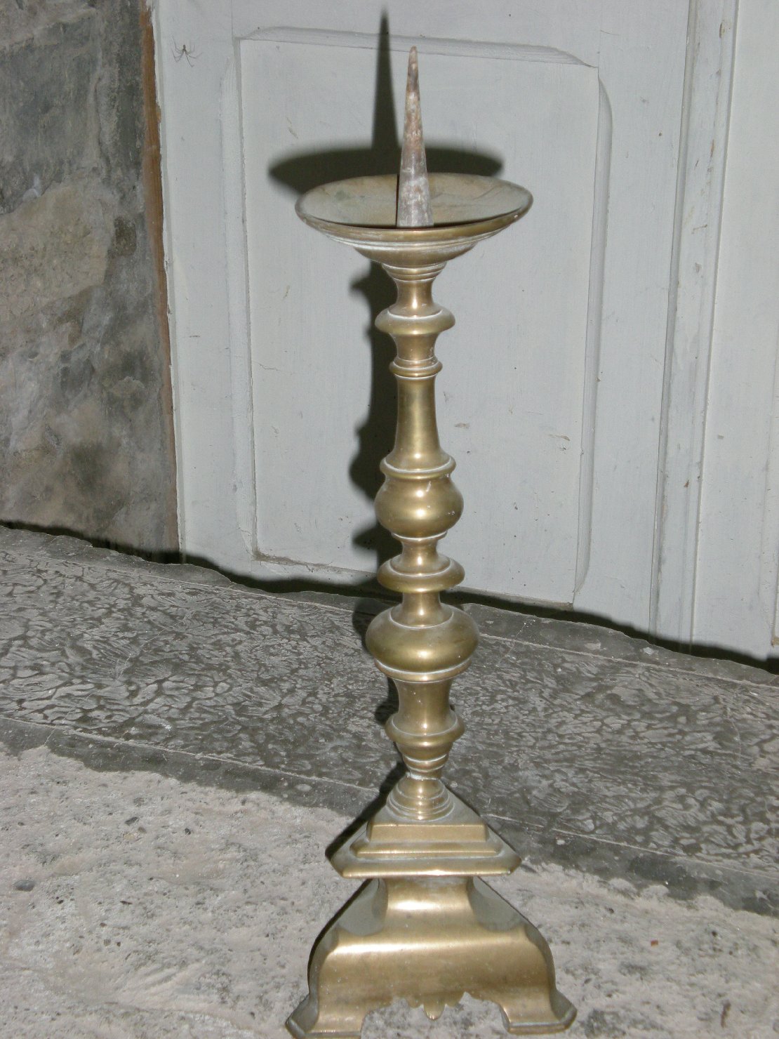 candeliere d'altare, serie - ambito parmense (seconda metà sec. XIX)