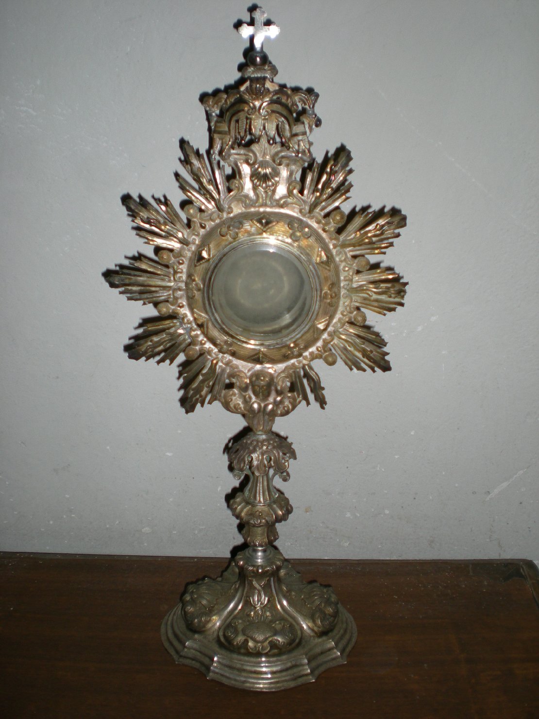 ostensorio - a raggiera - ambito parmense (seconda metà sec. XVIII)