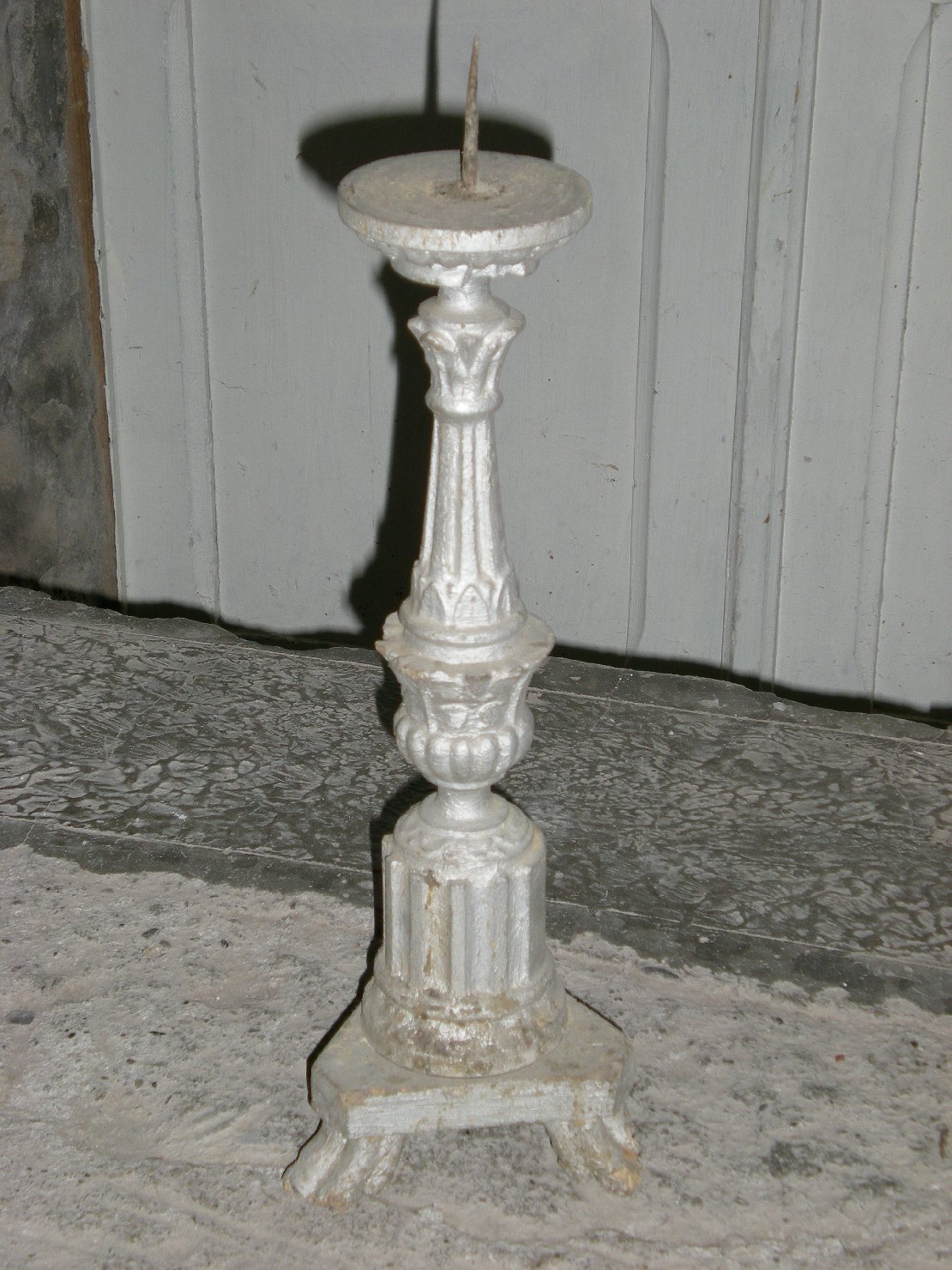 candeliere d'altare, serie - ambito parmense (seconda metà sec. XIX)