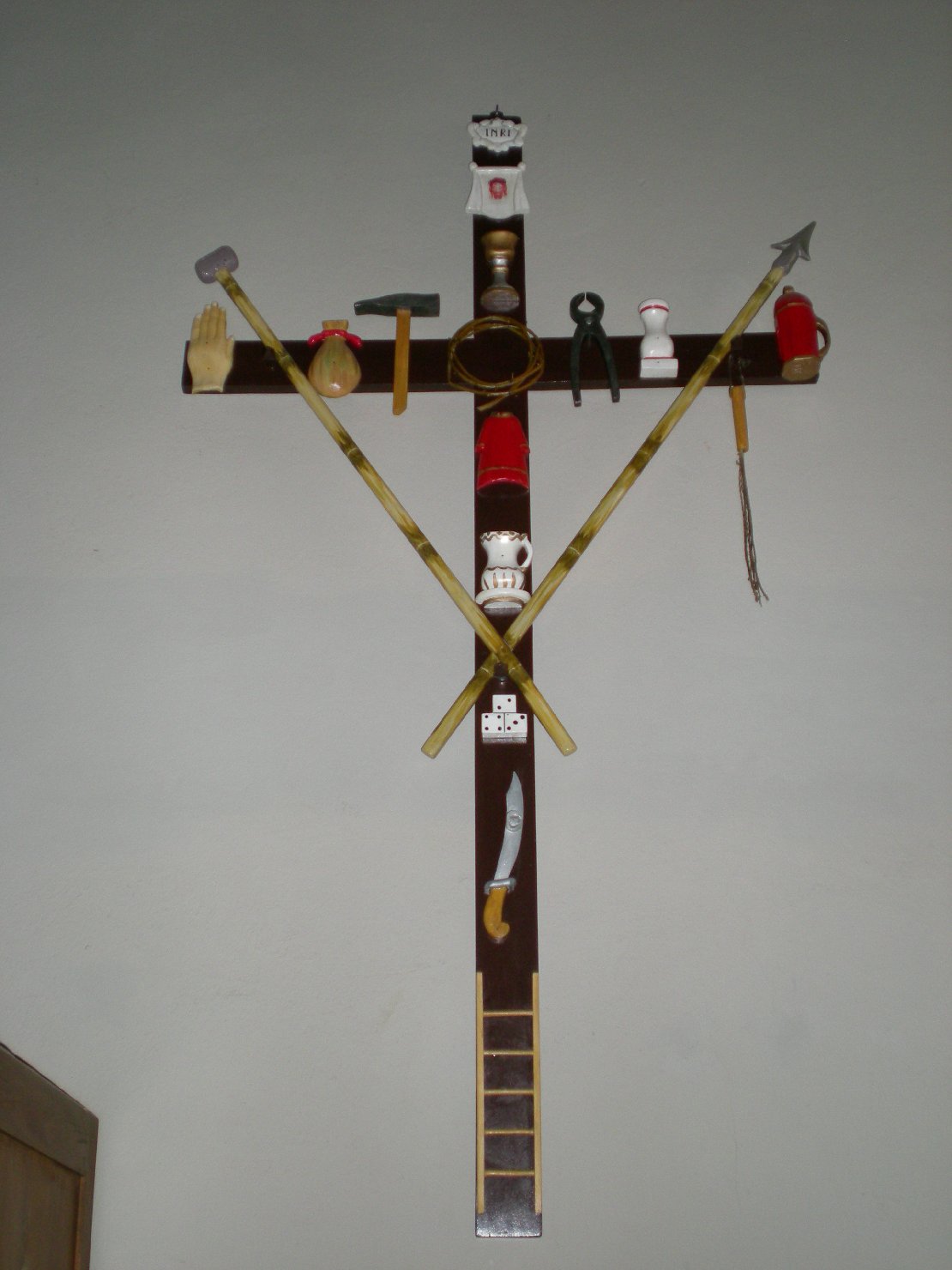 croce penitenziale - ambito parmense (prima metà sec. XX)