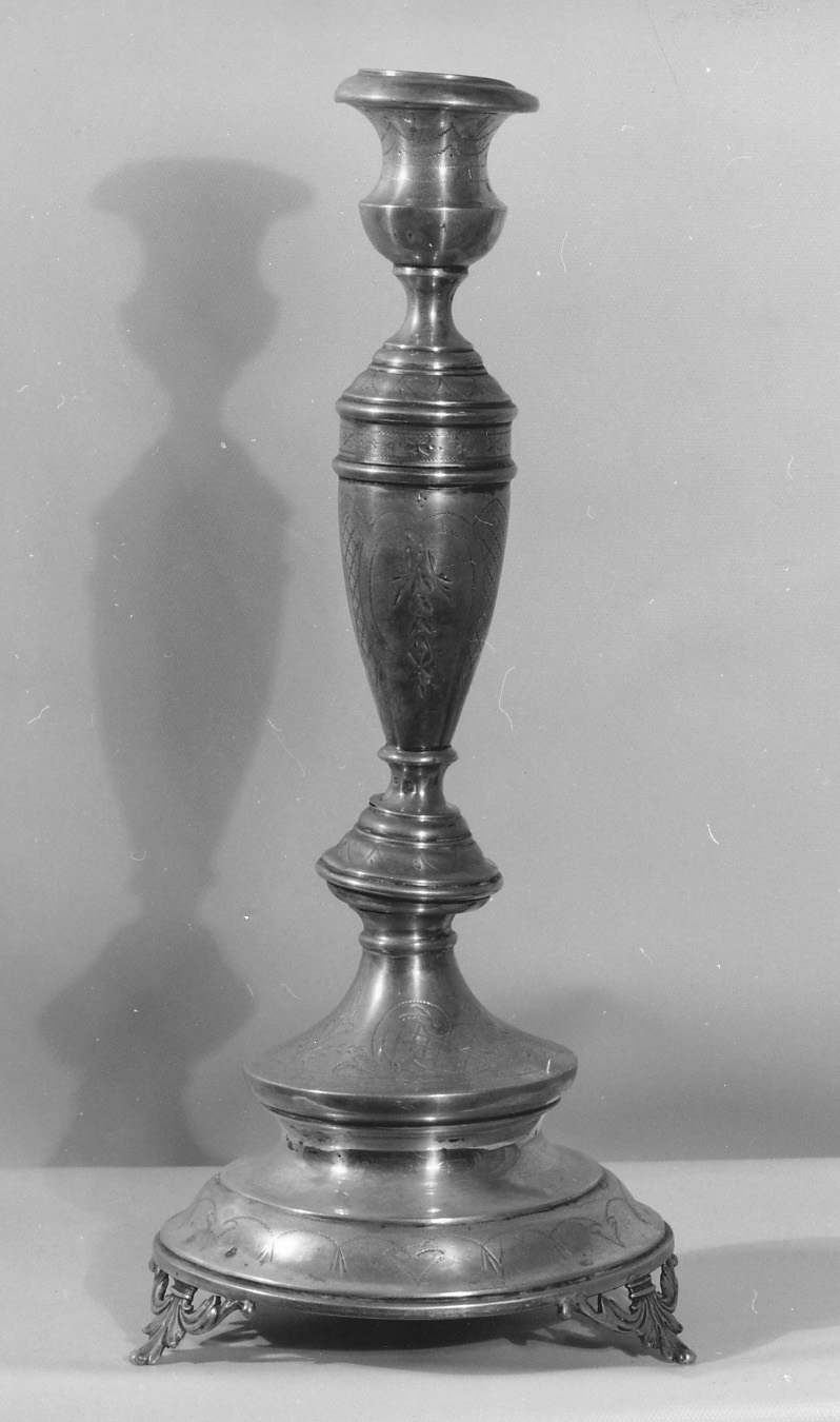 candeliere, coppia - produzione austriaca (fine/inizio secc. XIX/ XX)