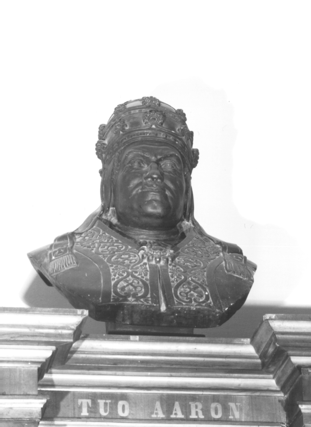 busto ritratto di papa (scultura) - ambito Italia nord-orientale (sec. XIX)