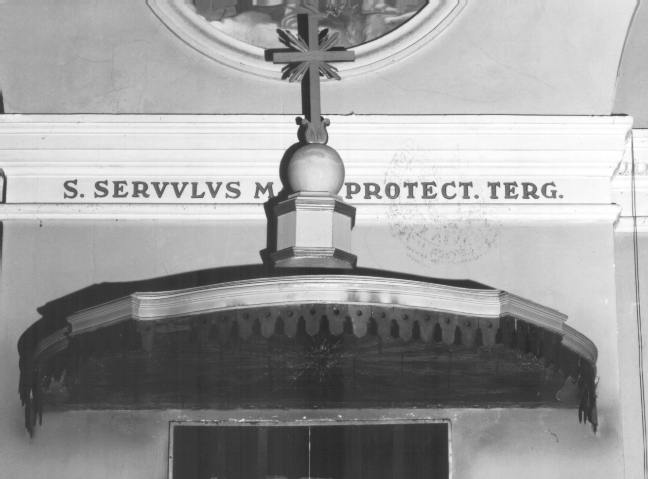 baldacchino da pulpito - ambito Italia nord-orientale (seconda metà sec. XIX)