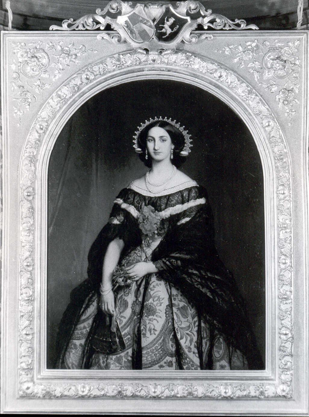 ritratto dell'arciduchessa Carlotta in costume della Brianza (dipinto, opera isolata) di Portaels Jean Francois (sec. XIX)