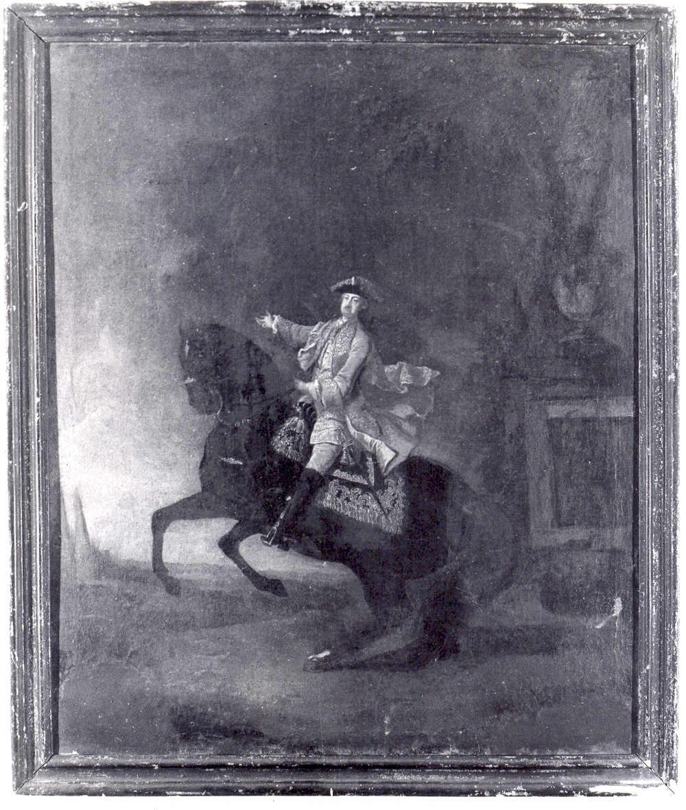 ritratto equestre di Francesco I di Lorena (dipinto, pendant) di Palcko Franz Karl (metà sec. XVIII)