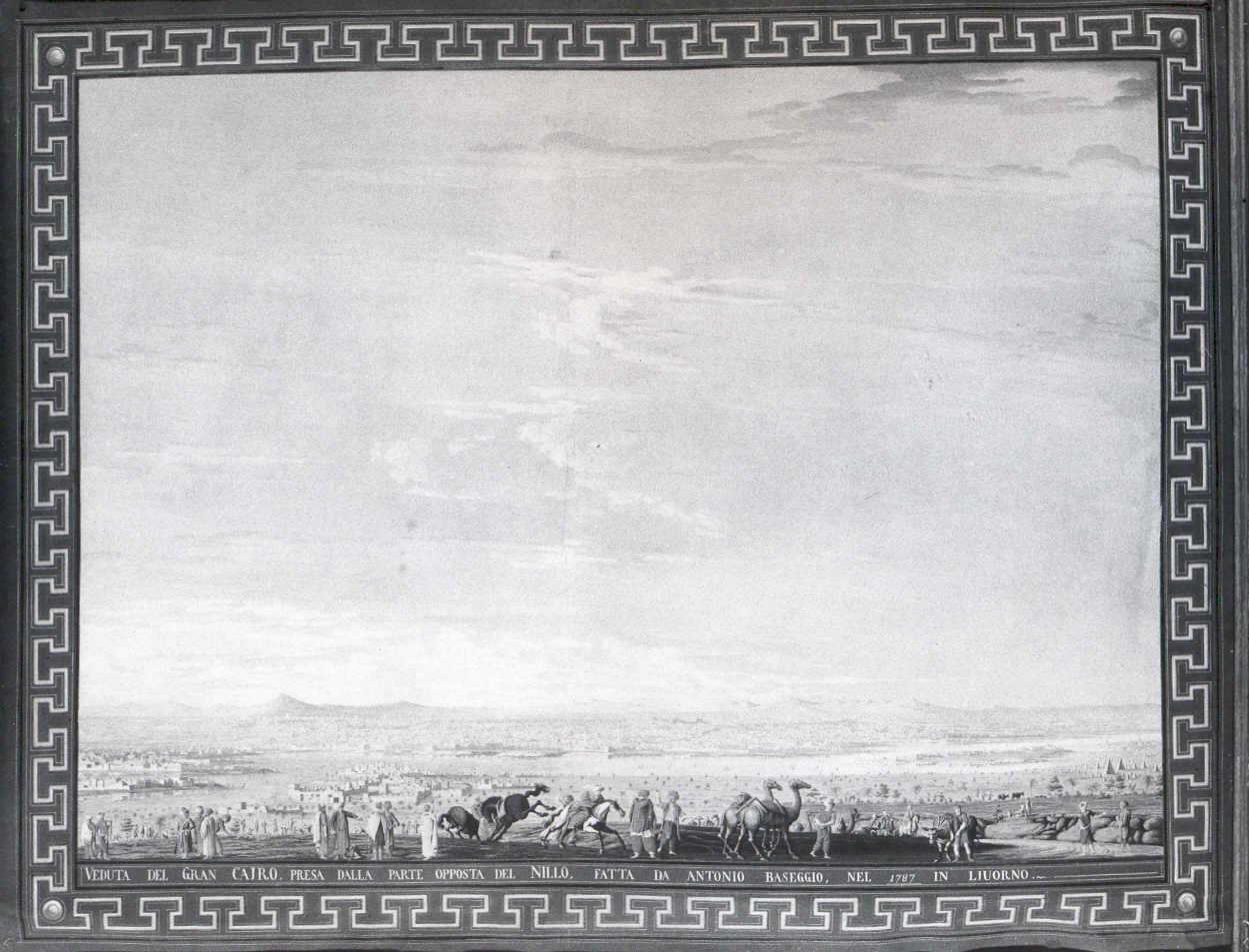 veduta della città del Cairo (dipinto, serie) di Piemontesi Antonio detto Baseggio di Vienna (attribuito) (sec. XVIII)