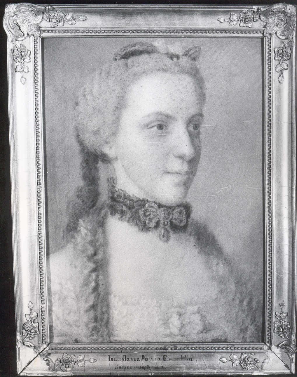 Isabella von Parma Gemahlin Kaiser Joseph II, ritratto di Isabella di Borbone-Parma (dipinto, opera isolata) di Liotard, Jean Etienne (attribuito) (sec. XVIII)